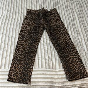 Zara TRF Animal Print Pants